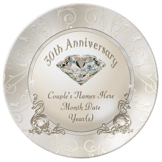 Porcelain Anniversary Gifts
 Personalized 30th Wedding Anniversary Gifts Porcelain