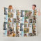 Personalized 32 Photo Collage Fleece Blanket