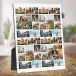 Personalized 32 Photo Collage Plaque<br><div class="desc">Create Your Own Personalized 32 Photo Collage Plaque Home Decor</div>