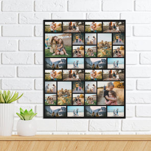 Personalized 32 Photo Collage Poster