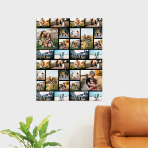 Personalized 32 Photo Collage Print