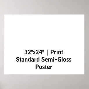 Personalized 32"x24" Standard Semi-Gloss Poster