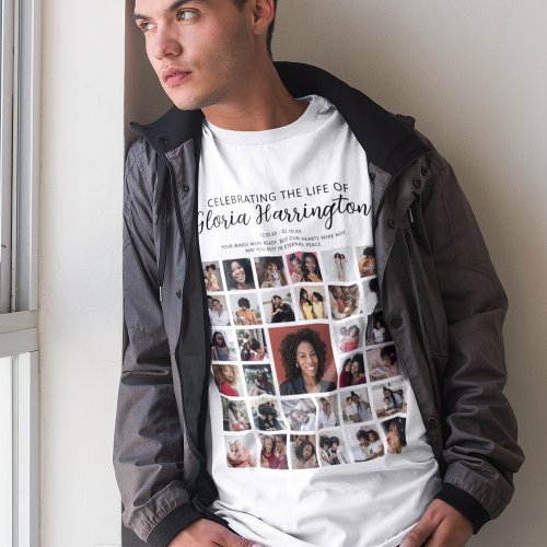 Personalized 33 Photo Collage Memorial