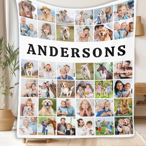 Personalized 36 Photos Collage Cute Trendy Family