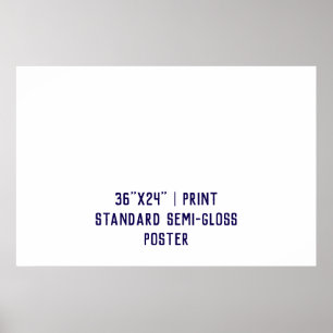 Personalized 36"x24" Standard Semi-Gloss Poster