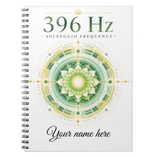 Personalized 396 Hz Solfeggio Frequency Notebook