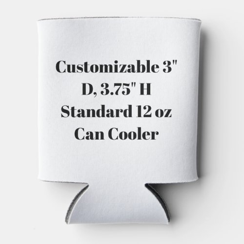 Personalized 3" D 3.75" H Standard 12 oz Can Cooler