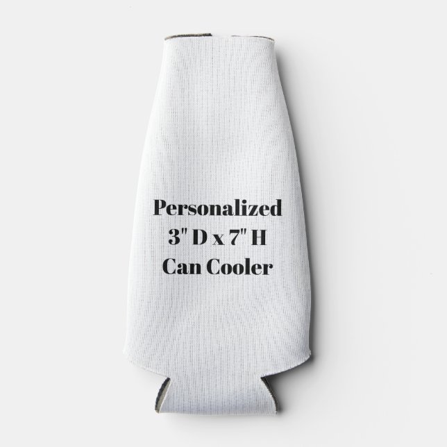 Personalized 3" D x 7" H Can Cooler (Front)