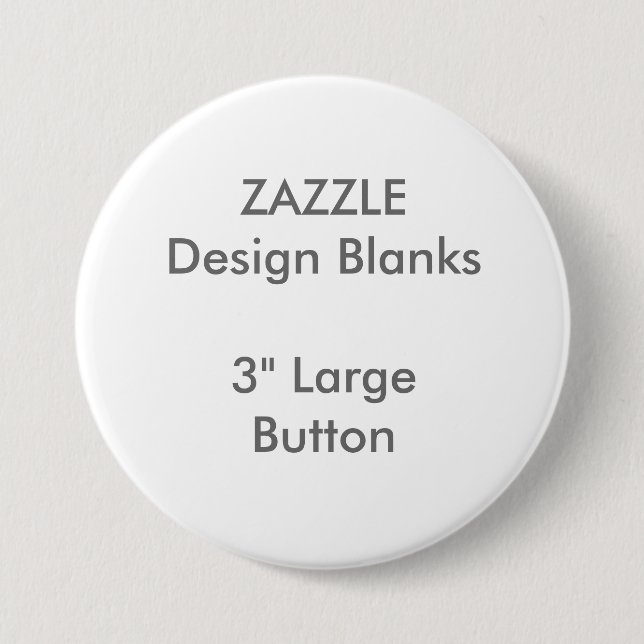Personalized 3" Large Round Button Template (Front)