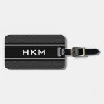 Personalized 3 Letter Monogram Travel Luggage Tag at Zazzle