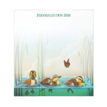 Personalized 3 Little Baby Ducks Notepad