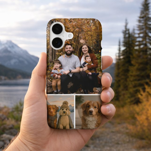 Personalized 3 Photo Collage Case-Mate iPhone Case (Personalized 3 Photo Collage Case-Mate iPhone Case
by Ricaso. Make your own custom phone case)