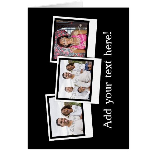 Personalized 3_Photo Snapshot Frames Custom Color