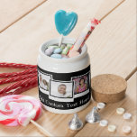 Personalized 3-Photo Snapshot Frames Custom Color Candy Jar