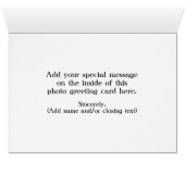 Personalized 3-Photo Snapshot Frames Custom Color Cards (Inside Horizontal (Bottom))