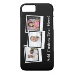 Personalized 3-Photo Snapshot Frames Custom Color iPhone 8/7 Case