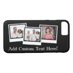 Personalized 3-Photo Snapshot Frames Custom Color iPhone 8/7 Case