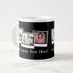 Personalized 3-Photo Snapshot Frames Custom Color Giant Coffee Mug