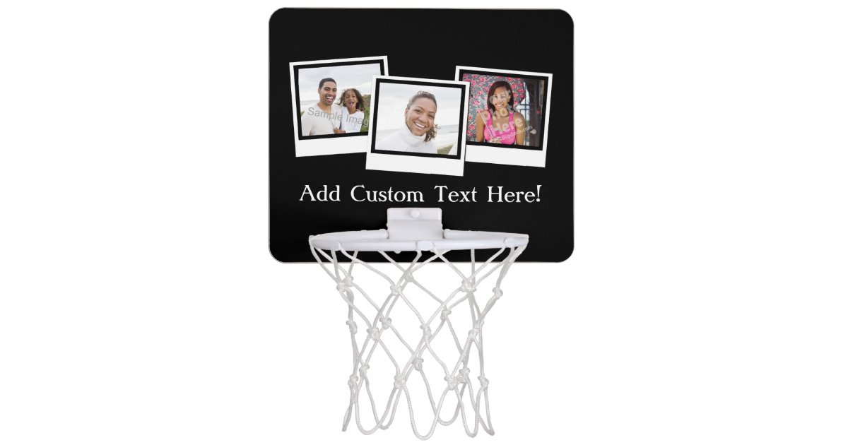 Personalized 3 Photo Snapshot Frames Custom Color Mini