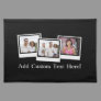Personalized 3-Photo Snapshot Frames Custom Color Placemat