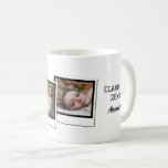 Personalized 3-Photo Snapshot Frames Graduation Coffee Mug