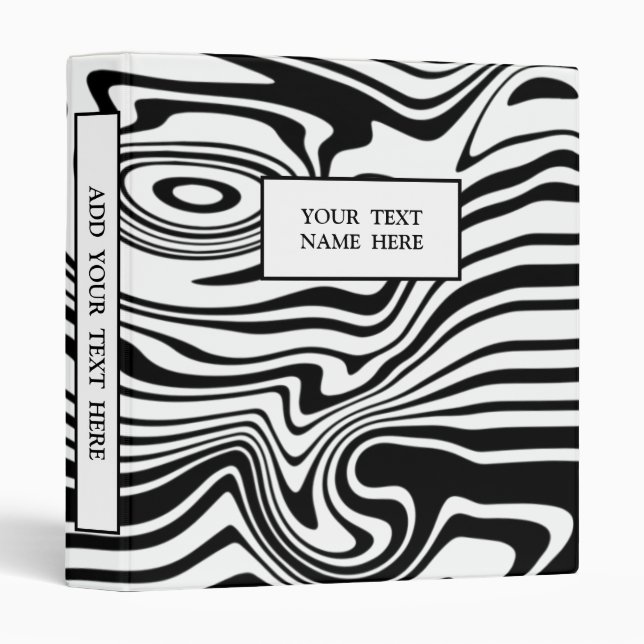 Personalized 3 Ring Binder with Custom Text  (Front/Spine)