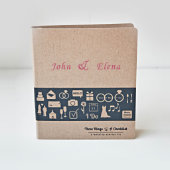 Personalized 3 Ring Wedding Planner Binder (Front)