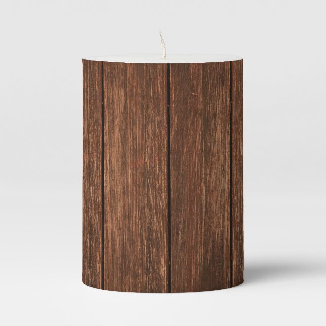 Personalized 3"x4" Candle Barn Wood Country Rustic (Front)