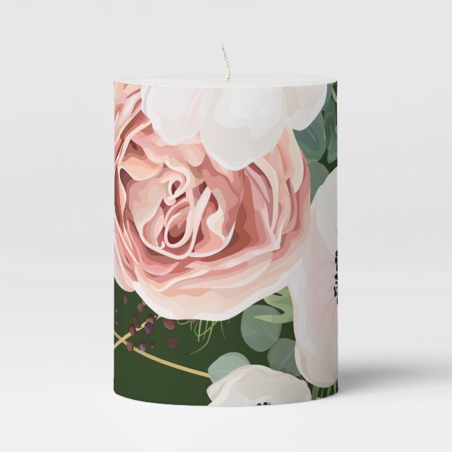Personalized 3"x4" Candle Geometric Garden Hunter (Front)