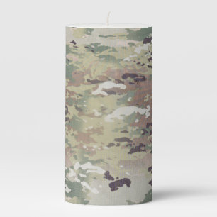 Personalized 3"x6" Candle Army OCP Camo Uniform