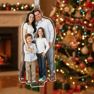 Personalized 3D Photo Cut-Out Hanging Ornament