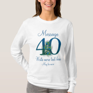 Personalized 40 classy 40th birthday anniversary T-Shirt