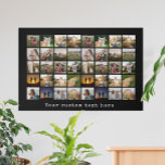 Personalized 40 Photo Collage Faux Canvas Print<br><div class="desc">Create Your Own Personalized 40 Photo Collage Canvas Print</div>