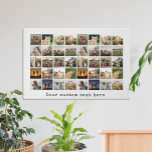 Personalized 40 Photo Collage Faux Canvas Print<br><div class="desc">Create Your Own Personalized 40 Photo Collage Canvas Print</div>