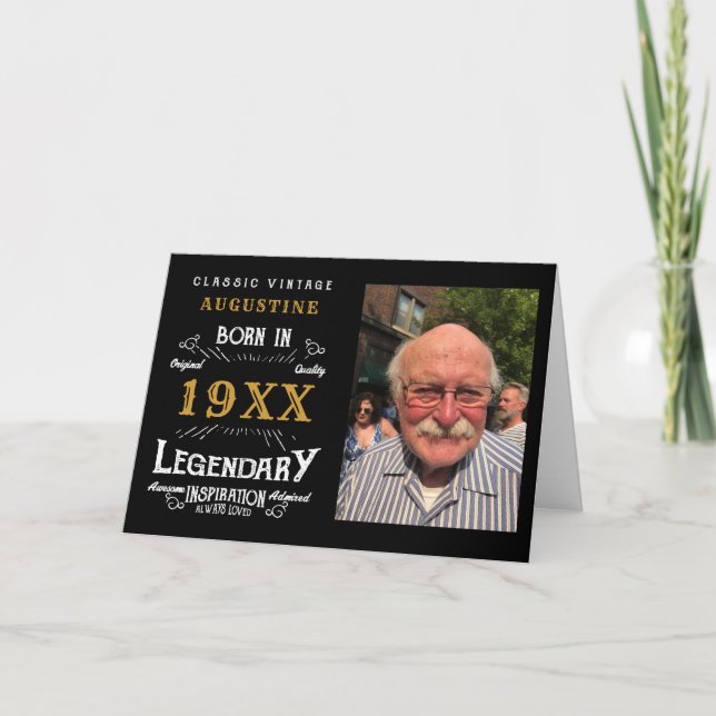 Personalized 40th Birthday Card (Front)