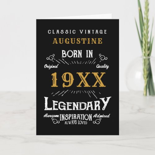 Personalized 40th Birthday Card
