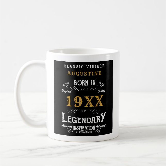 Personalized 40th Birthday Coffee Mug (Left)