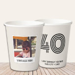 Personalized 40th Birthday Funny Decor Party Cups<br><div class="desc">Personalized 40th Birthday Funny Decor Party Cups. Enter the Zazzle Design Tool for additional customizations.</div>