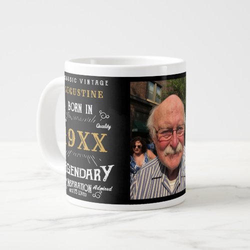 Personalized 40th Birthday Giant Coffee Mug