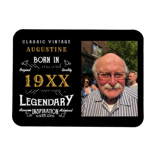 Personalized 40th Birthday Magnet (Horizontal)