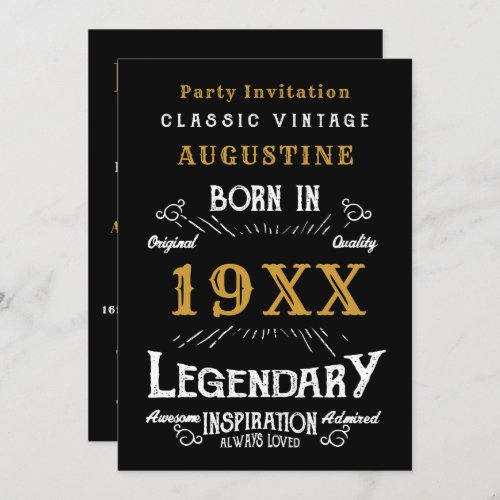 Personalized 40th Birthday Party  Invitation