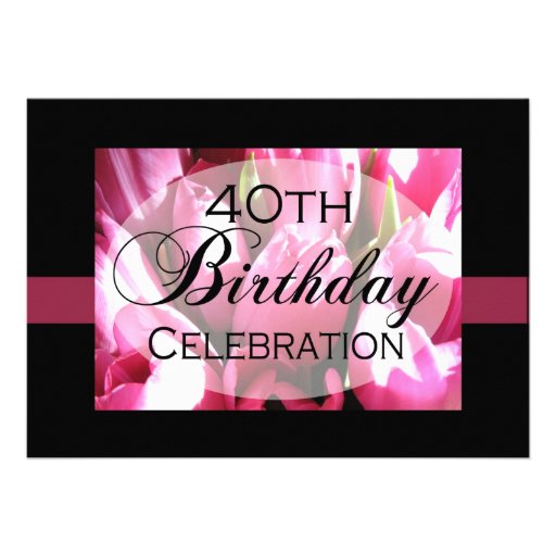 Personalised 40Th Birthday Invitations 3