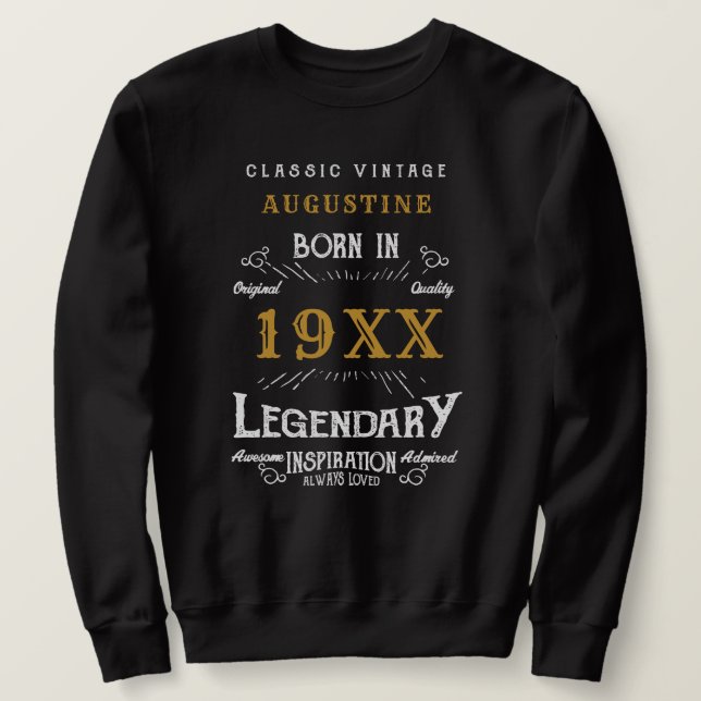 Personalized 40th Birthday Sweatshirt (Design Front)