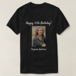 Personalized 40th Milestone Birthday T-Shirt<br><div class="desc">Create your own personalized photo and name 40th (or any) milestone birthday shirt! This shirt is great for a surprise birthday party or any birthday. Can be worn by the birthday person and/or the guests. This template is easy to customize with your own text and photo. Makes a great keepsake...</div>