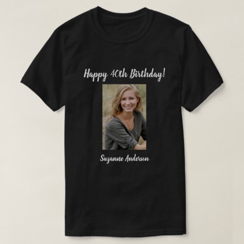Personalized 40th Milestone Birthday T_Shirt