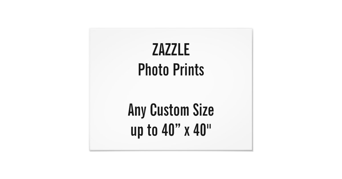 Personalized 40x30 cm Photo Print, or custom size
