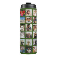 Personalized 42 Photo Collage Thermal Tumbler