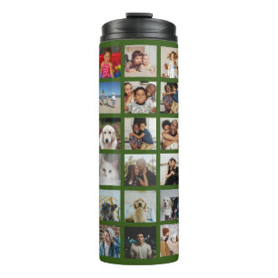 Personalized 42 Photo Collage Thermal Tumbler