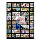 Personalized 45 Photo Collage Custom Color