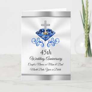 45th Anniversary  Cards  Zazzle